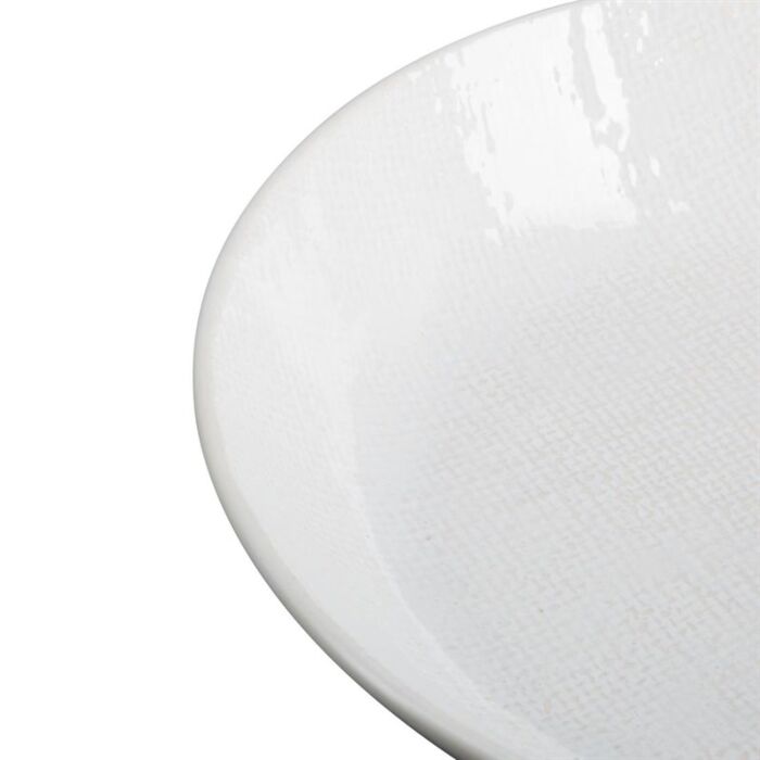 Olympia Denim Witte Coupe Kommen 220 mm (Pak Van 6)