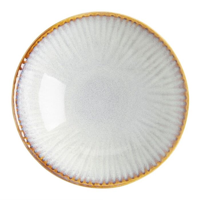 Olympia Drift Grijze Coupéschalen Met Reliëf, 155 mm (Pak Van 6)