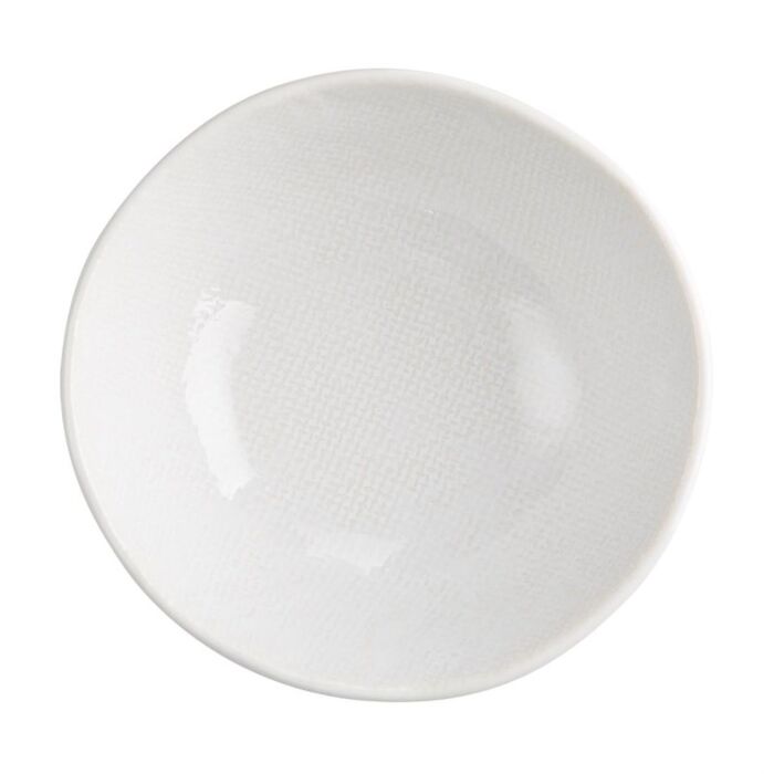 Olympia Denim Witte Coupe Kommen 160mm (Pak Van 6)