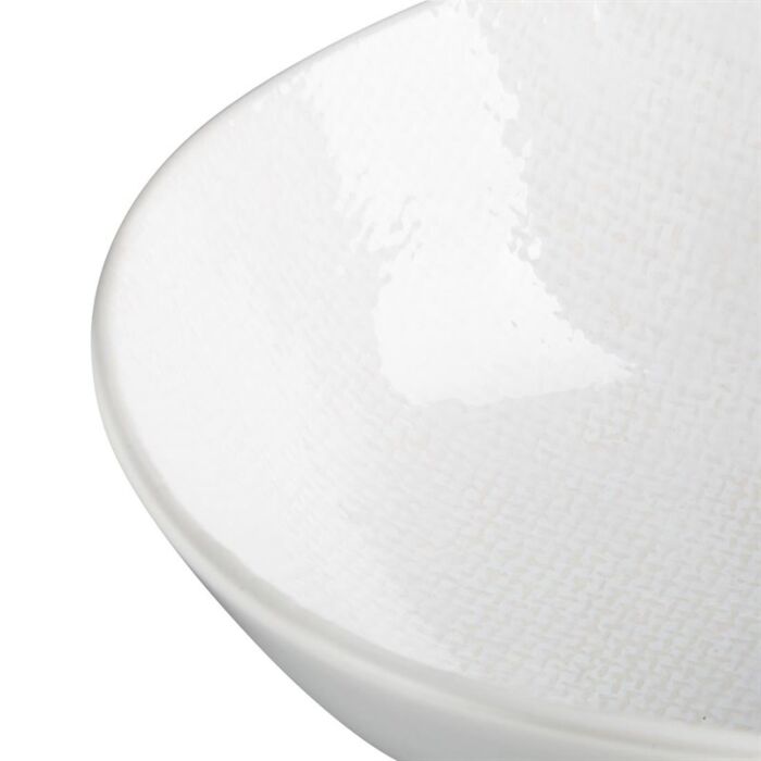 Olympia Denim Witte Coupe Kommen 160mm (Pak Van 6)