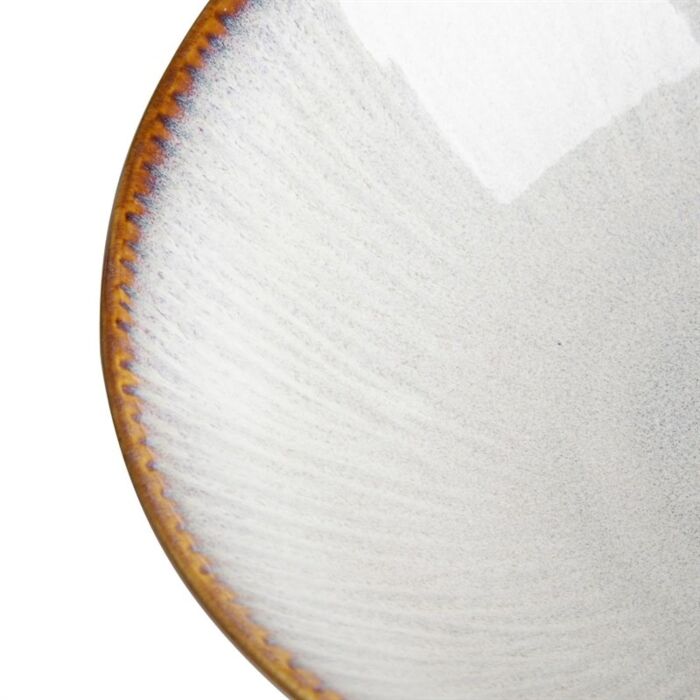 Olympia Drift Grijze Coupéschalen Met Reliëf, 205 mm (Pak Van 4)