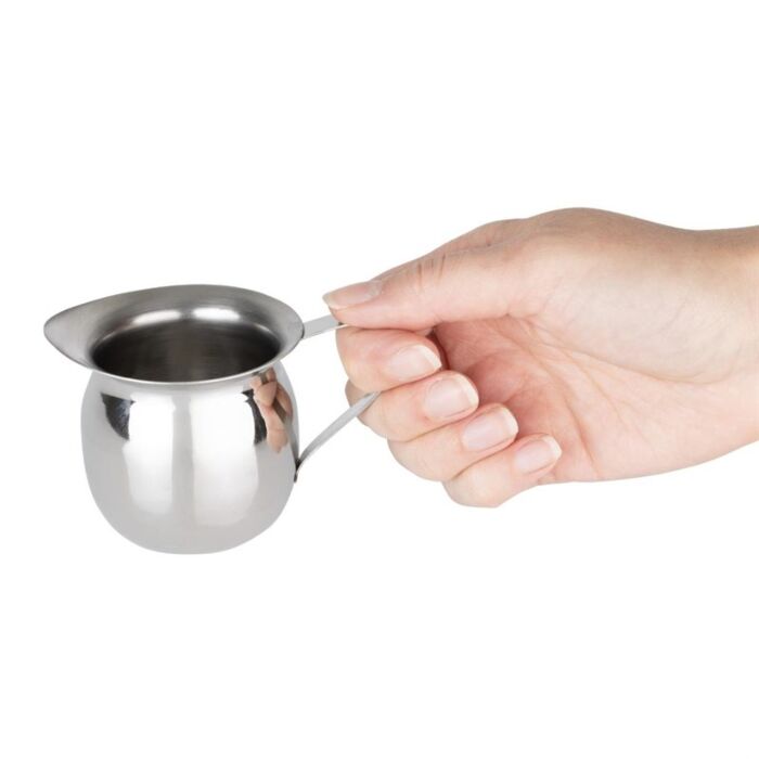 Olympia Mini Melkkan Roestvrij Staal Effen 120ml (Set Van 6)