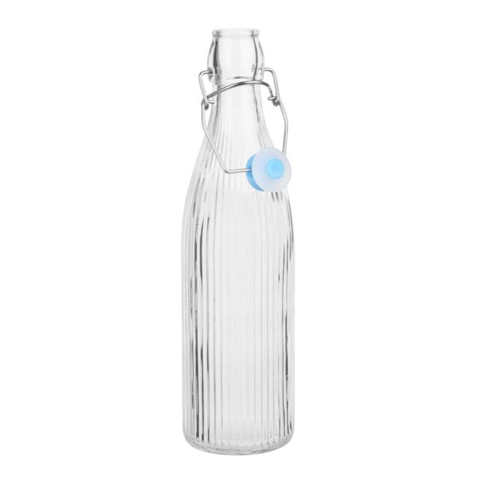 Olympia Geribbelde Swing Top Waterflessen 500ml (Pakket Van 6)