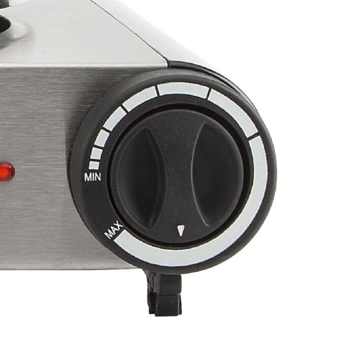 Tristar 2-Pits Dubbel Kookplaat Kp-6248 - Roestvrijstalen Behuizing