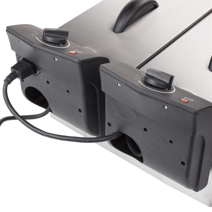 Tristar Dubbele Mand Frituur Fr-6937 - 2 x 3 Ltr Roestvrij Staal