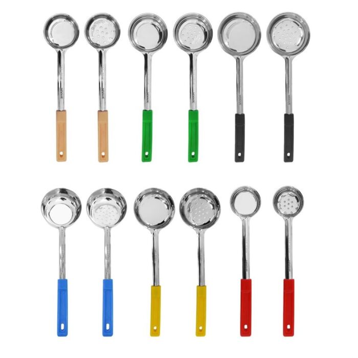 Vogue Rode Geperforeerde Solide opscheplepel 60ml