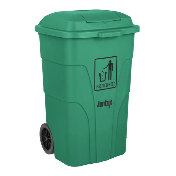 Jantex 120Ltr Container Met Voetpedaal Groen