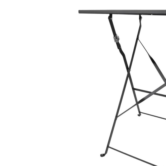 Bolero vierkante stalen klaptafel zwart 60cm