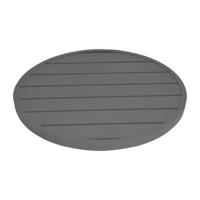Bolero Aluminium Rond Tafelblad Donkergrijs 580mm