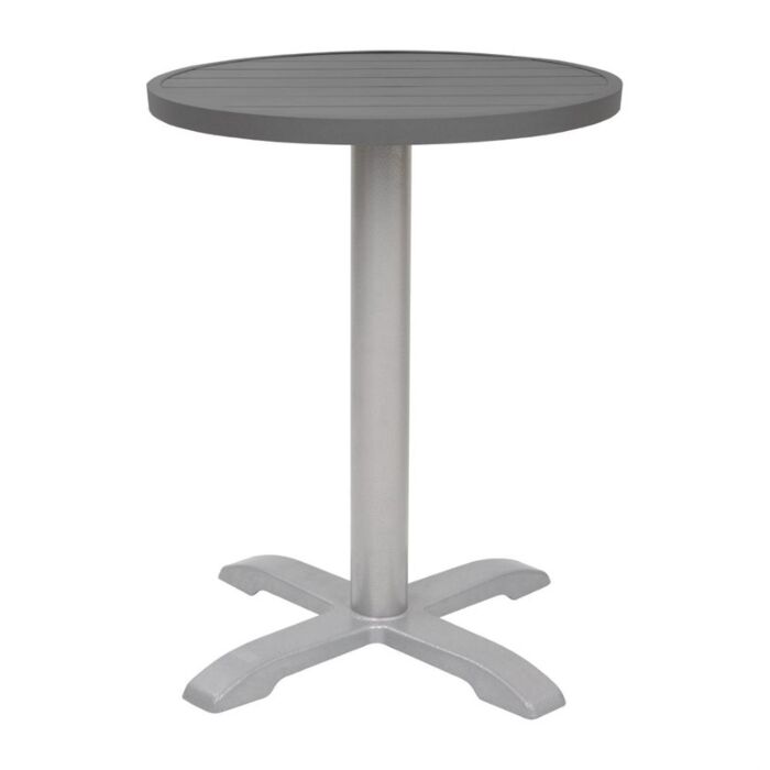 Bolero Aluminium Rond Tafelblad Donkergrijs 580mm