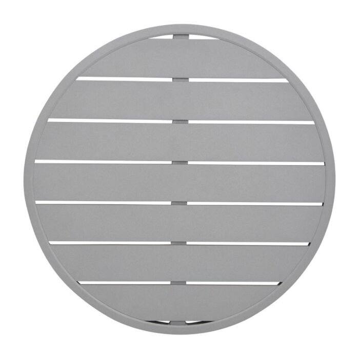 Bolero aluminium tafelblad rond lichtgrijs 580mm