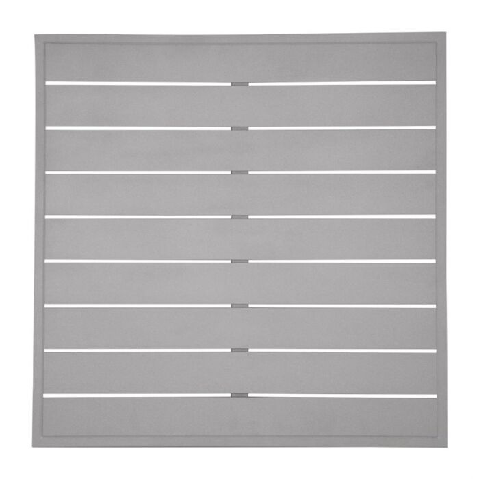 Bolero Aluminium Vierkant Tafelblad Lichtgrijs 700mm