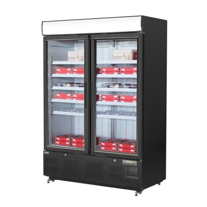 Polar G-Series Staand Display Vriezer 920Ltr Zwart