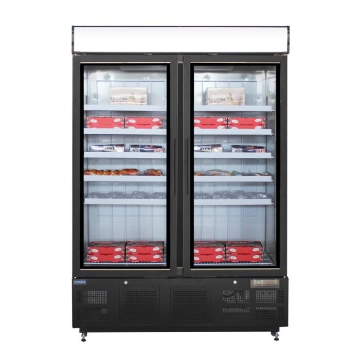 Polar G-Series Staand Display Vriezer 920Ltr Zwart