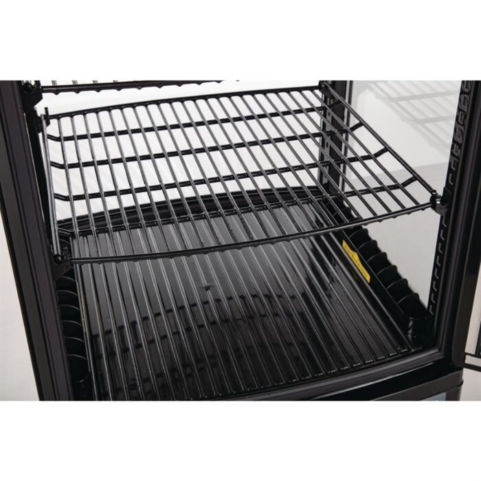 Polar C-Series Energiezuinige Koelkast Met Gebogen Deur Zwart 86Ltr