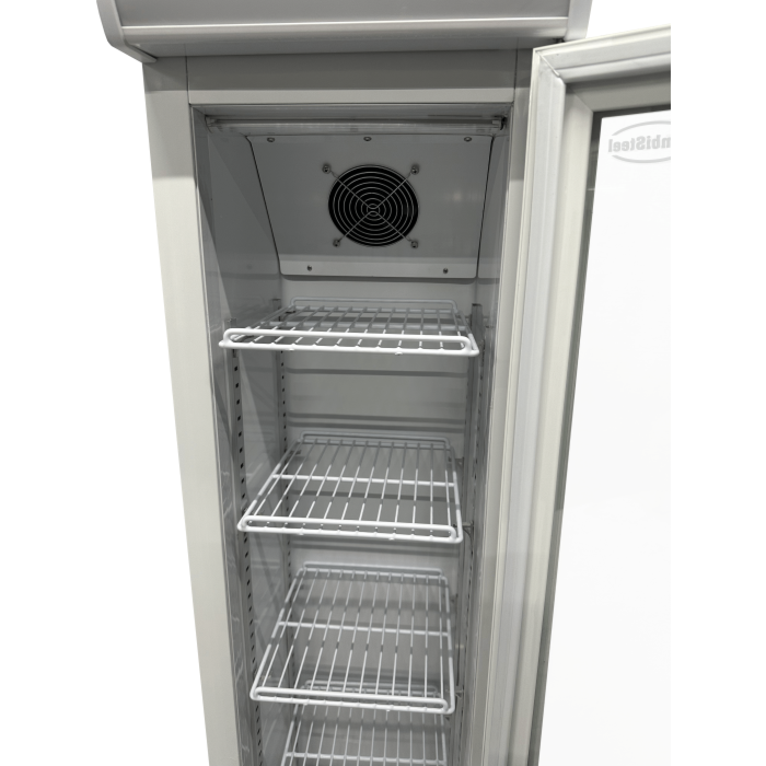 Koelkast Combisteel, glasdeur, 105L, 36(b)x188(h)x42(d), 230V/140W