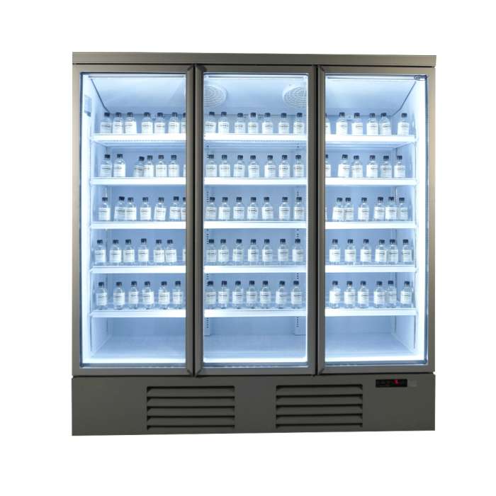 Koelkast Combisteel Jde-1530R, Glasdeuren, 1530L, 188(b)x199,7(h)x71(d), 230V/650W