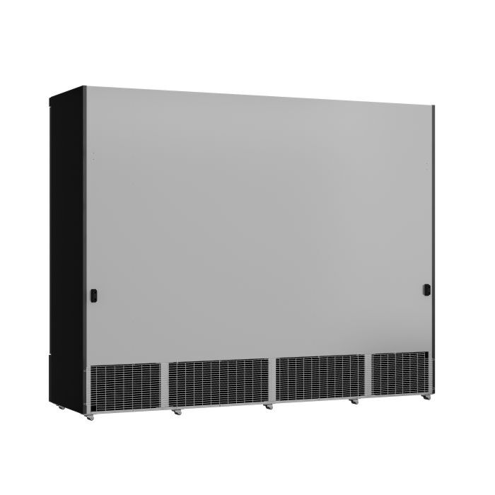 KOELKAST 4 GLASDEUREN ZWART JDE-2025R BL -HEFTRUCK-, Combisteel, 7455.2240