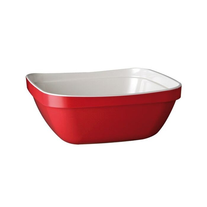 APS Bowl schaal 'Basket', kleur: Rood/Wit, 4 maten
