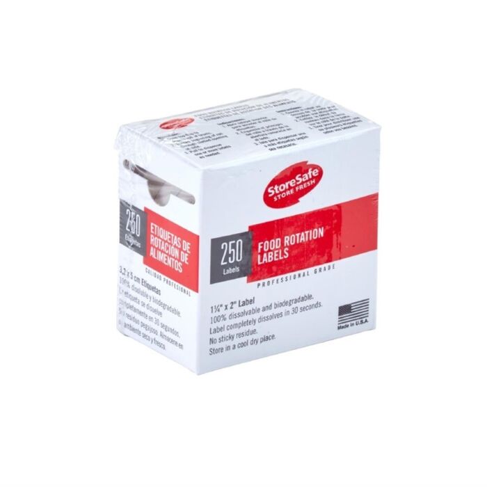 Cambro StoreSafe Food Rotation Halve Etiketten 24x 250 Vellen