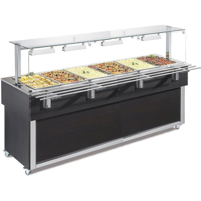 Buffet eiland Nordcap, Bain marie, 214(B) X 133(H) X 65(D), 400V/3x 1000W