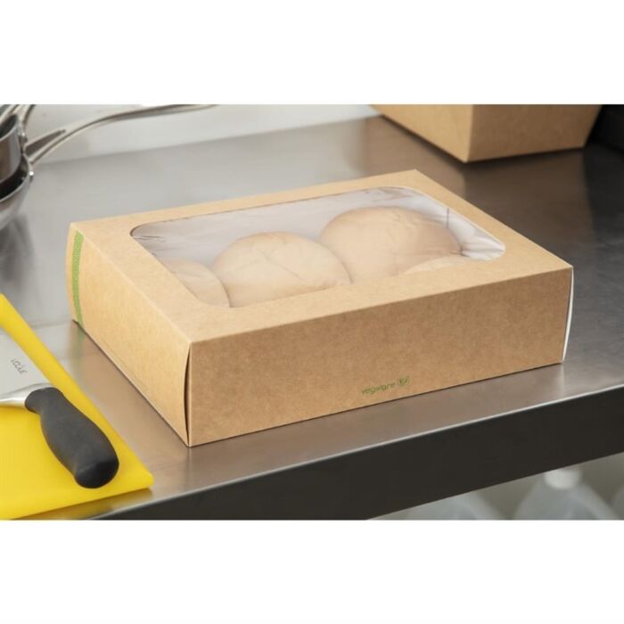 Vegware composteerbare sandwichboxen met deksel medium (50 stuks)