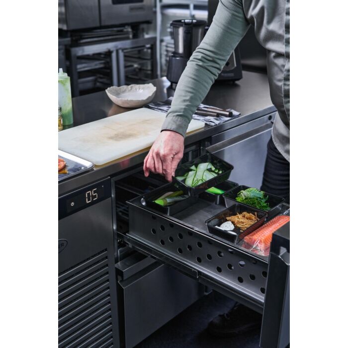 Foster G3 werkbank met laden, Koelkast +1/+4°C, rvs 304 uit- en inwendig, EP1/4H, 43-332