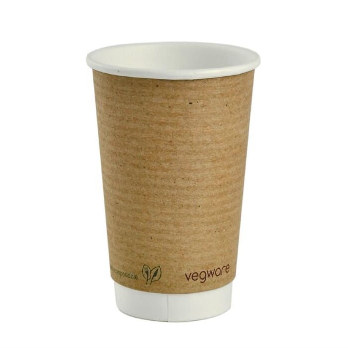 Vegware composteerbare koffiebekers 455ml (400 stuks)