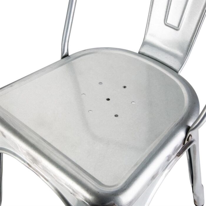 Bolero Bistro gegalvaniseerd stalen stoelen (4 stuks)