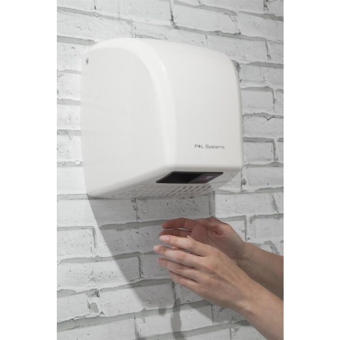 Handdroger HVS-select, ABS kunststof, automatisch, 22(b)x26(h)x19(d)cm, 230V/2,1kW, CE-keurmerk 