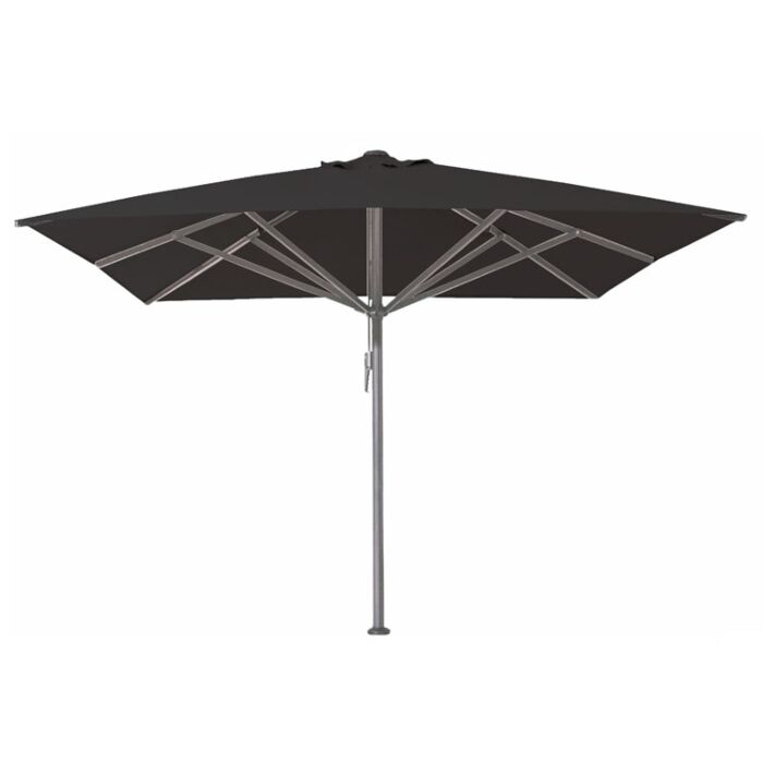 Horeca parasol 3x3 meter Bali zwart zonder volant