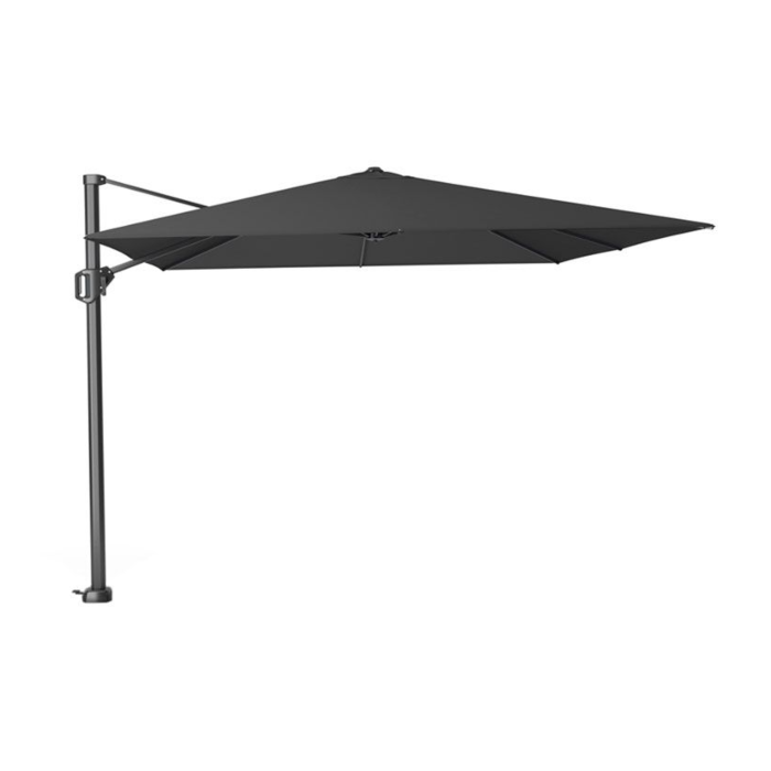 Horeca zweefparasol Bali 4x3m zwart-antraciet