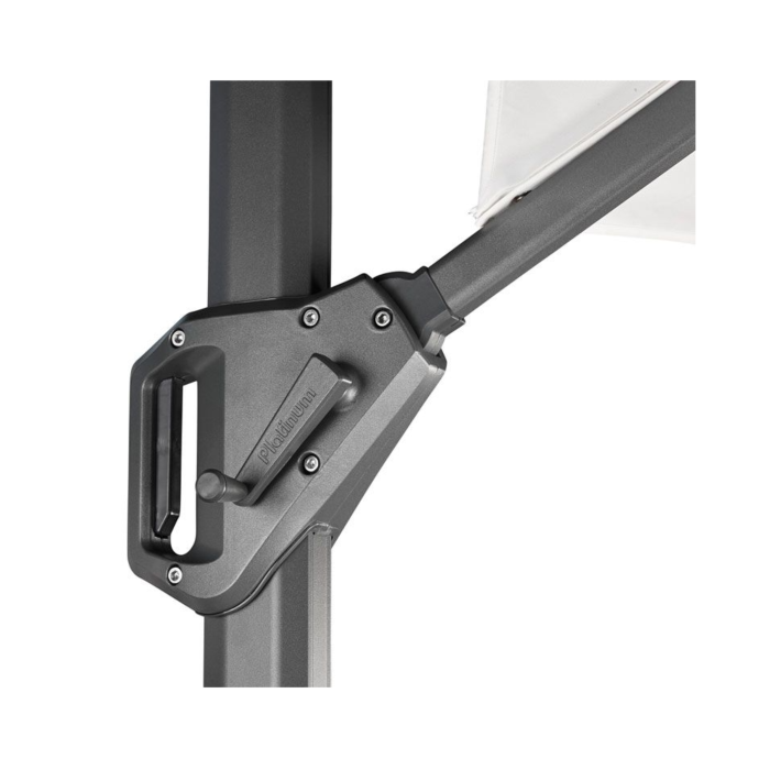 Horeca zweefparasol Bali 4x3m zwart-antraciet