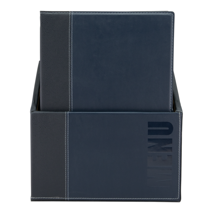 Securit Menubox Trendy, A4, Blauw, incl. 20 menukaarten