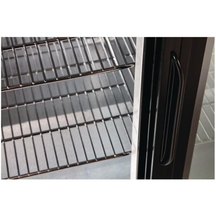 Polar G-serie 2-deurs barkoeling met schuifdeuren zwart 198L, 85(h) x 90(b) x 52(d)cm, 230V/230W