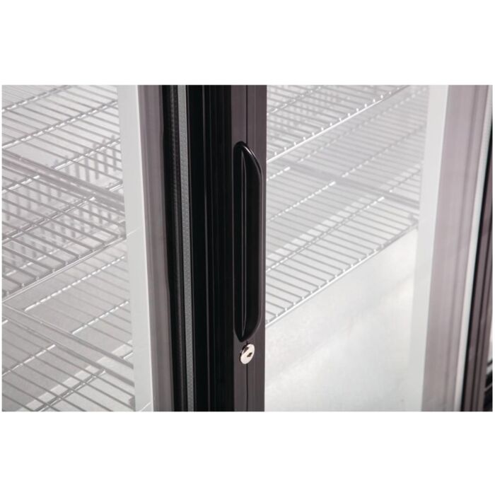 Polar G-serie 2-deurs barkoeling met schuifdeuren zwart 198L, 85(h) x 90(b) x 52(d)cm, 230V/230W