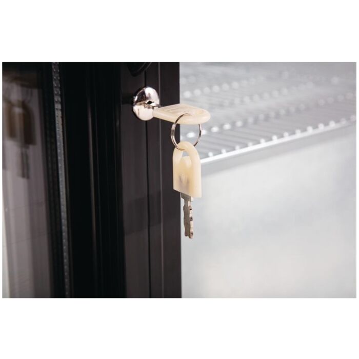 Polar G-serie 2-deurs barkoeling met schuifdeuren zwart 198L, 85(h) x 90(b) x 52(d)cm, 230V/230W