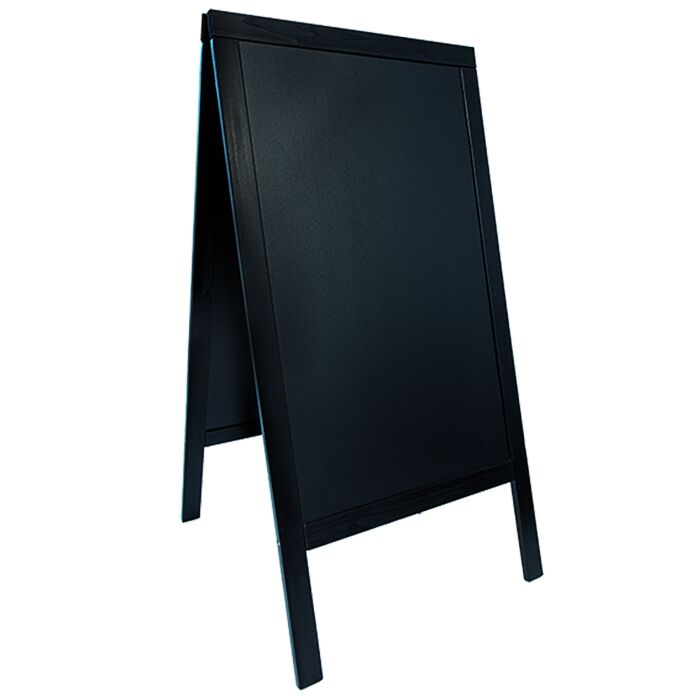 Voordeelset, Bord incl. krijtstiften, 125x70 cm, 9 Kg, Zwart of Teak