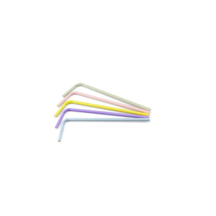 Sier Disposables Buigrietje papier (FSC®) pastel ass. ø 6 mm / 24cm 24 x zakken van 200 stuks