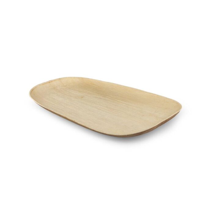 Sier Disposables Palm cateringschaal 450 x 290 x h25 mm 12 x verpakkingen van 5 stuks