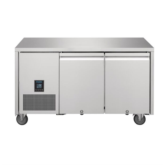 Polar U-serie tweedeurs koelwerkbank 267L