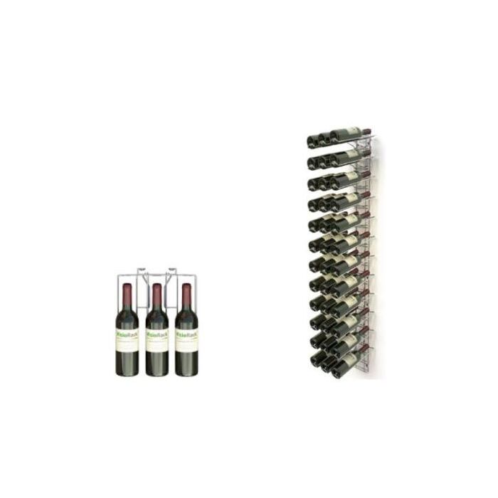 PRESENTATIE WIJNREK VERCHROOMD VISIOPLUS - 12 NIVEAUS - 36 FLESSEN