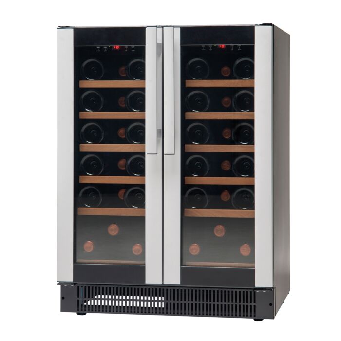 Wijnklimaatkast Nordcap 38 flessen, 2 zones, 60(B) X 82(H) X57(D), 230V/110W